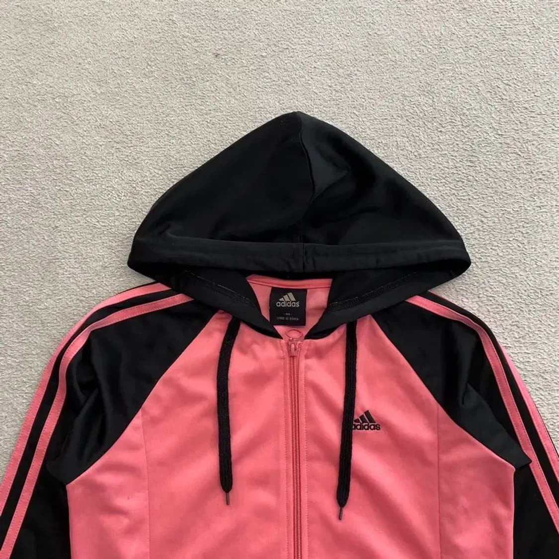 아디다스 핑크 후드 져지 90 상품이미지3
