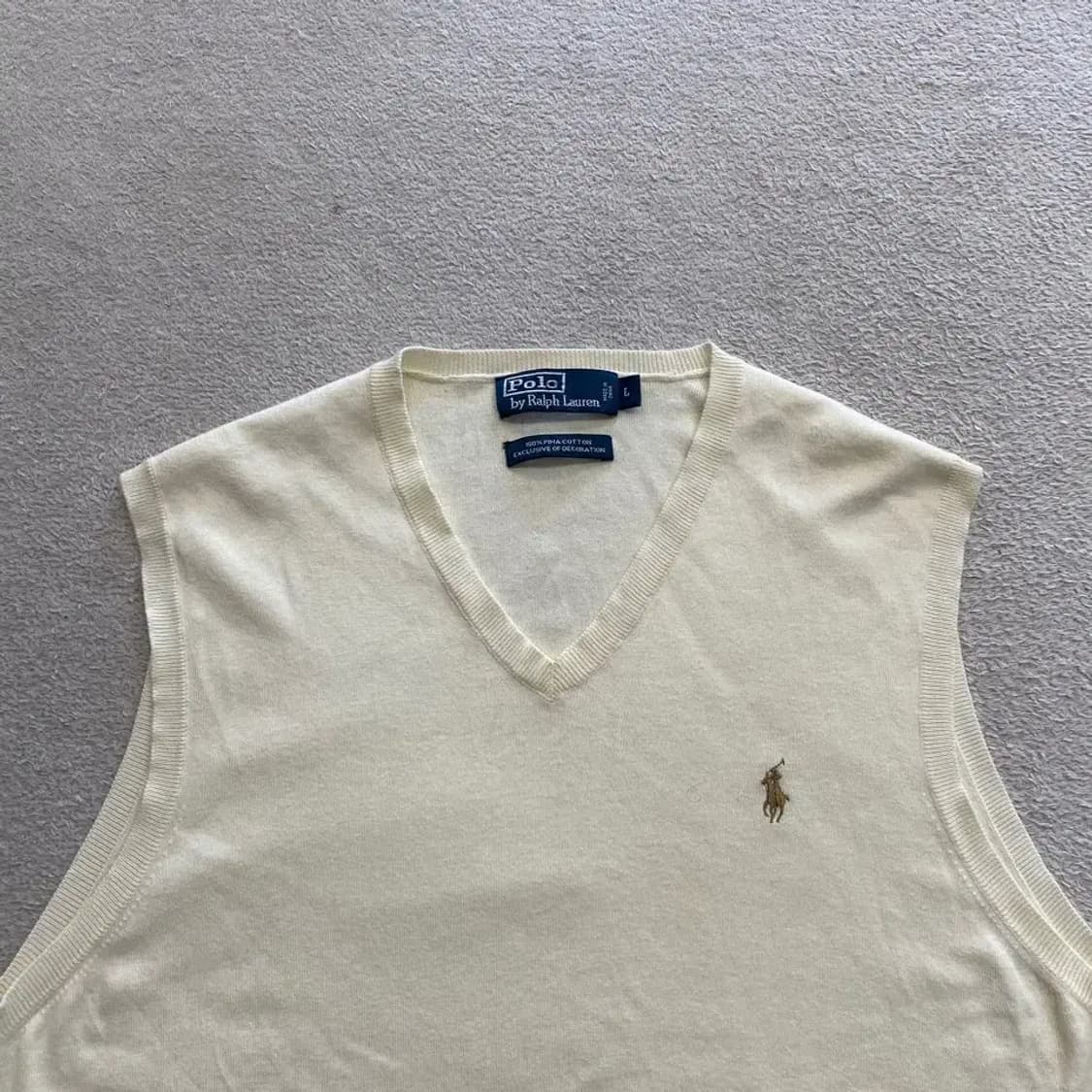 폴로 니트조끼 베스트 L 상품이미지3