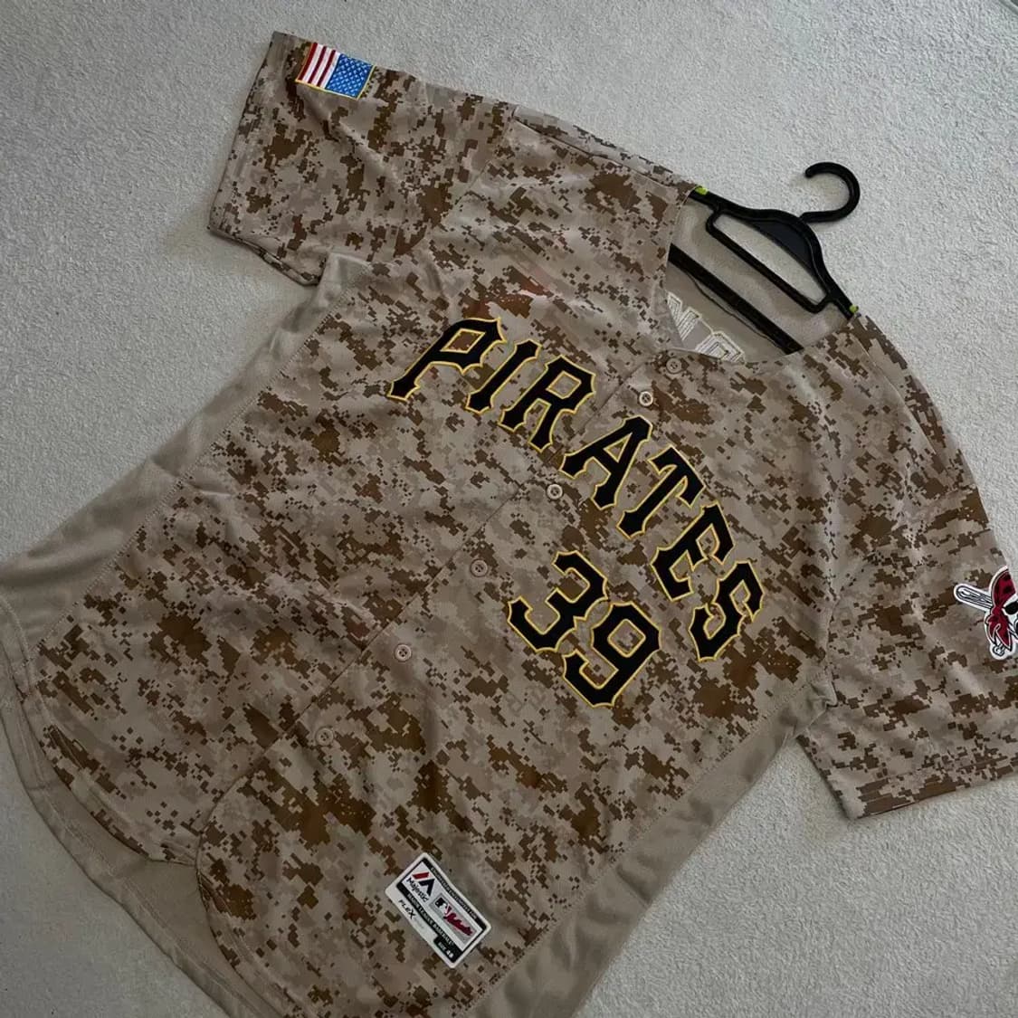 XXL 피츠버그 파이리츠 마제스틱 카모 유니폼 MLB 상품이미지3