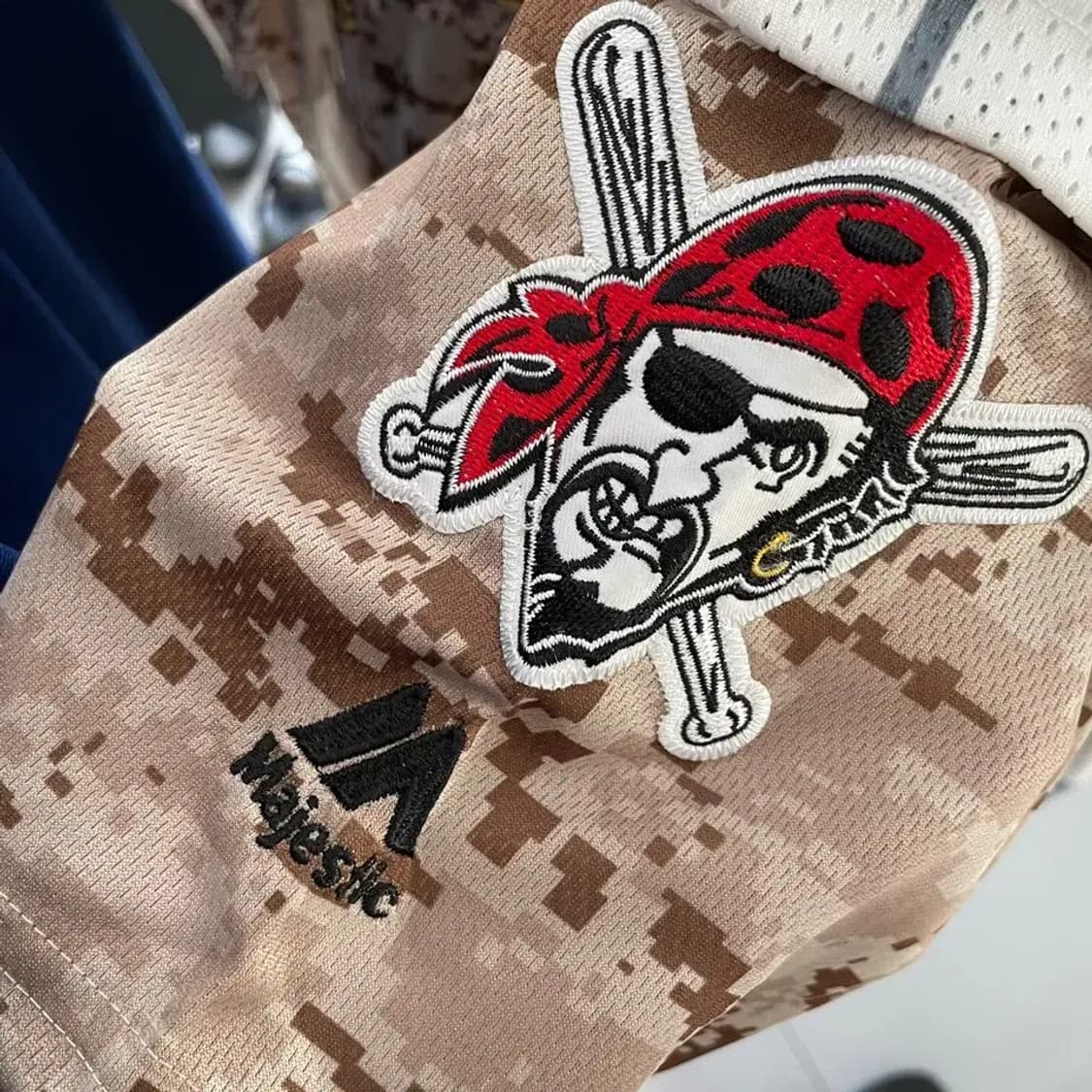XXL 피츠버그 파이리츠 마제스틱 카모 유니폼 MLB 상품이미지5