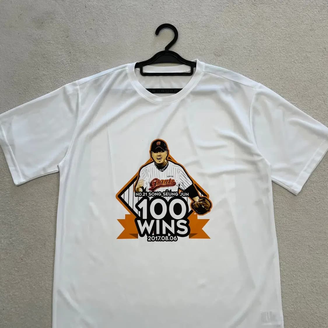 롯데자이언츠 송승준 100승 기념반팔 110 상품이미지2