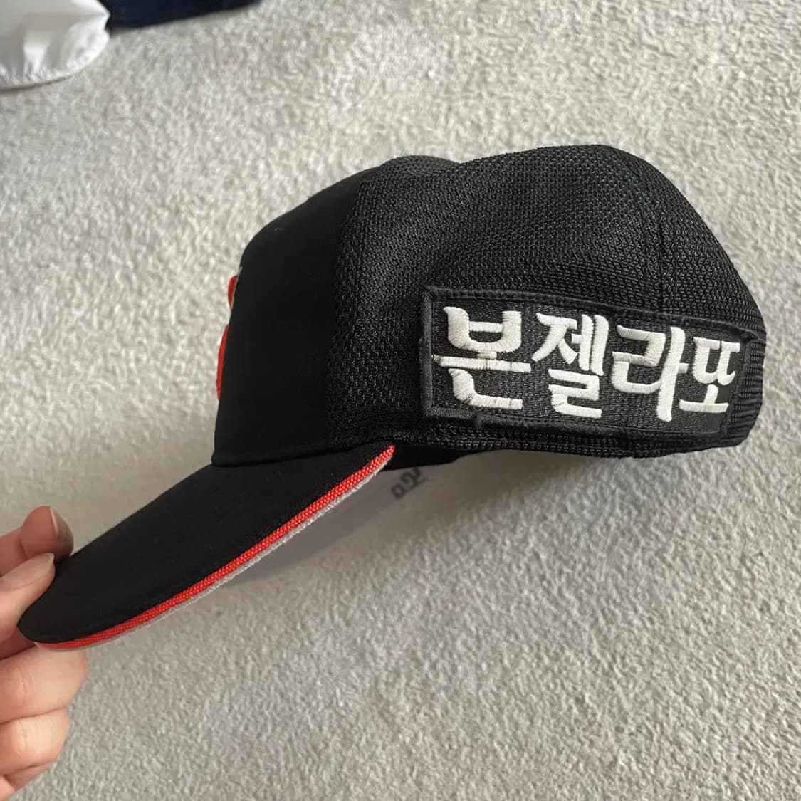 롯데자이언츠 선수지급실착 모자 60 상품이미지3