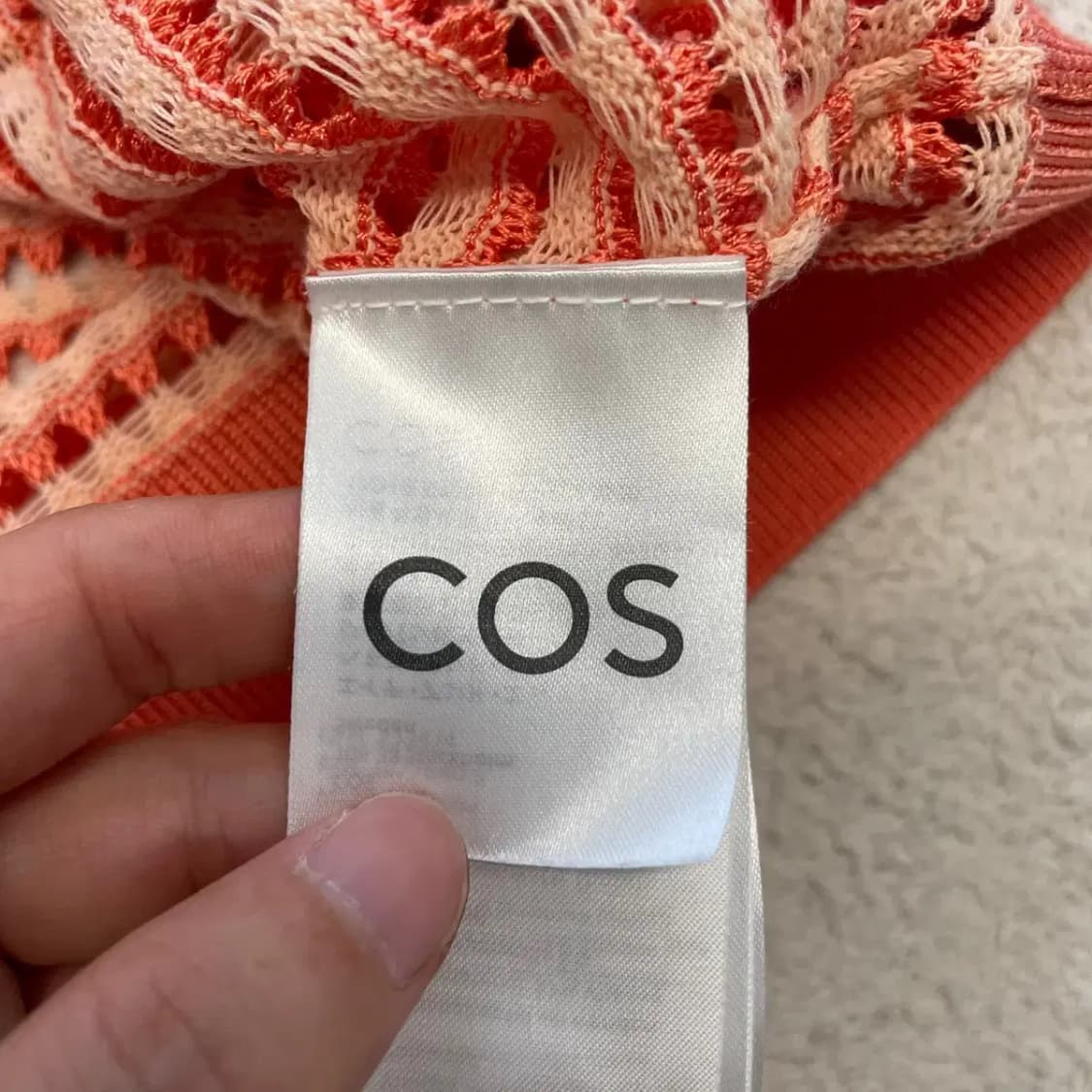 코스 여성 오픈니트폴로 반팔셔츠 L COS 상품이미지5