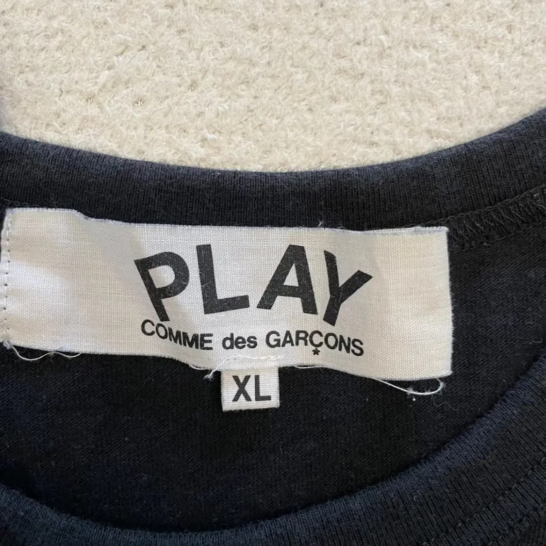 꼼데가르송 블랙 반팔 XL 상품이미지4