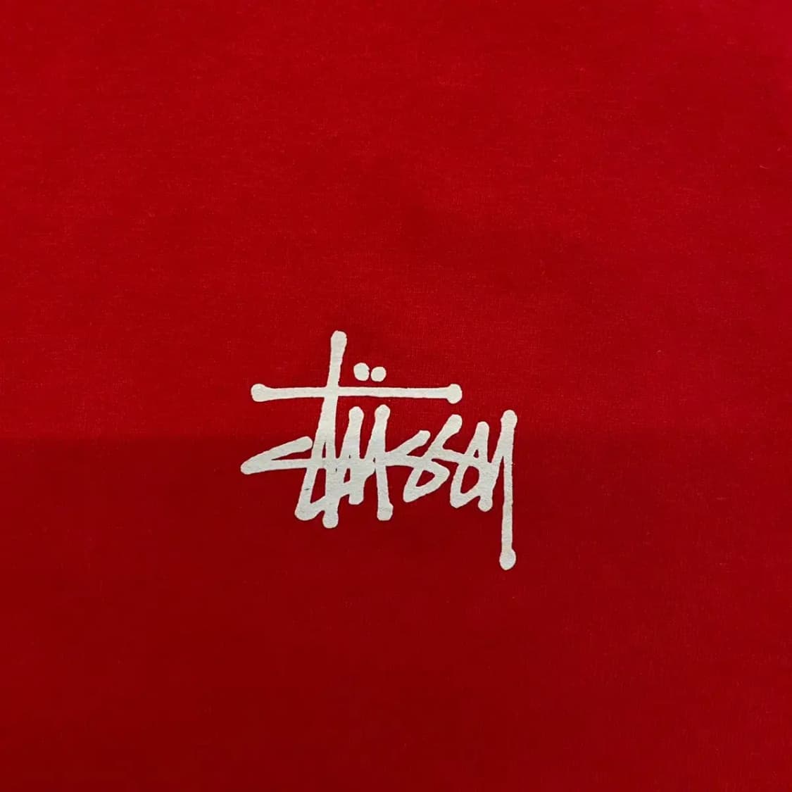 스투시 레드 반팔티 XL 상품이미지5