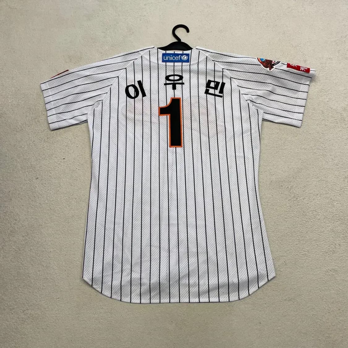 롯데자이언츠 올드 선수코치실착 이우민 유니폼 110 상품이미지9