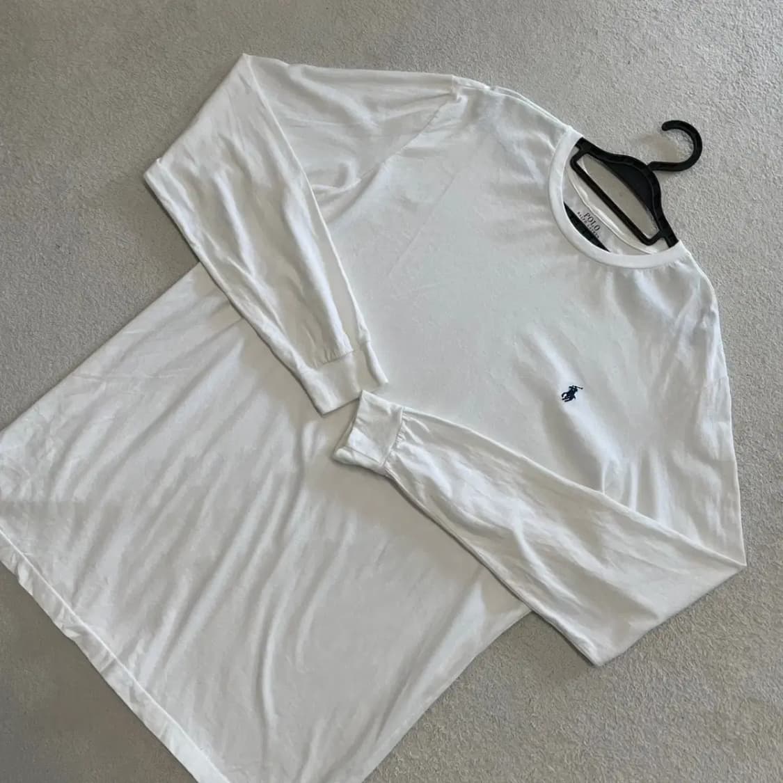 폴로 화이트 롱슬리브 긴팔 XL 상품이미지3