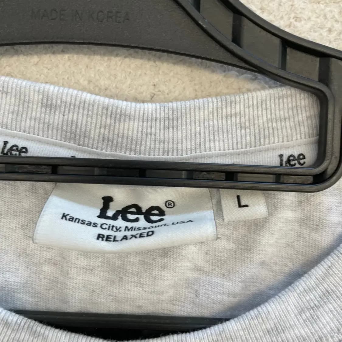 LEE 리 2025 스티치 자수로고 반팔티 100 상품이미지4