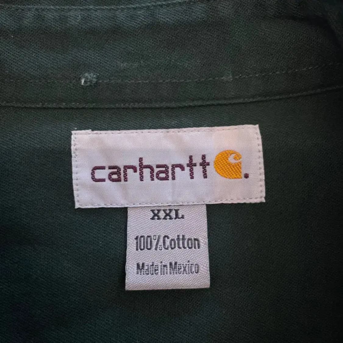 칼하트 오리지널 그린 반팔셔츠 XXL 상품이미지4