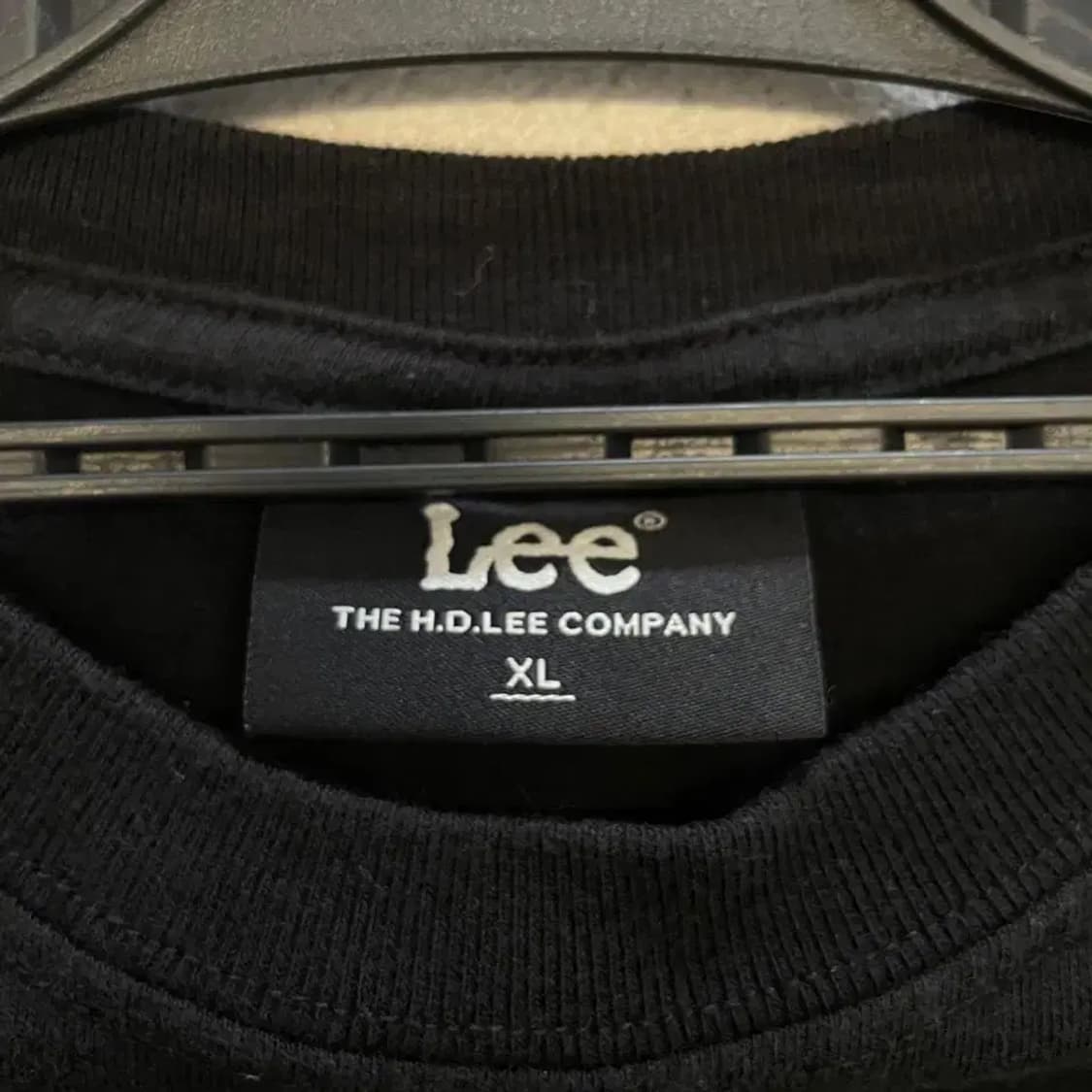 리 LEE 블랙 반팔티 XL 상품이미지4