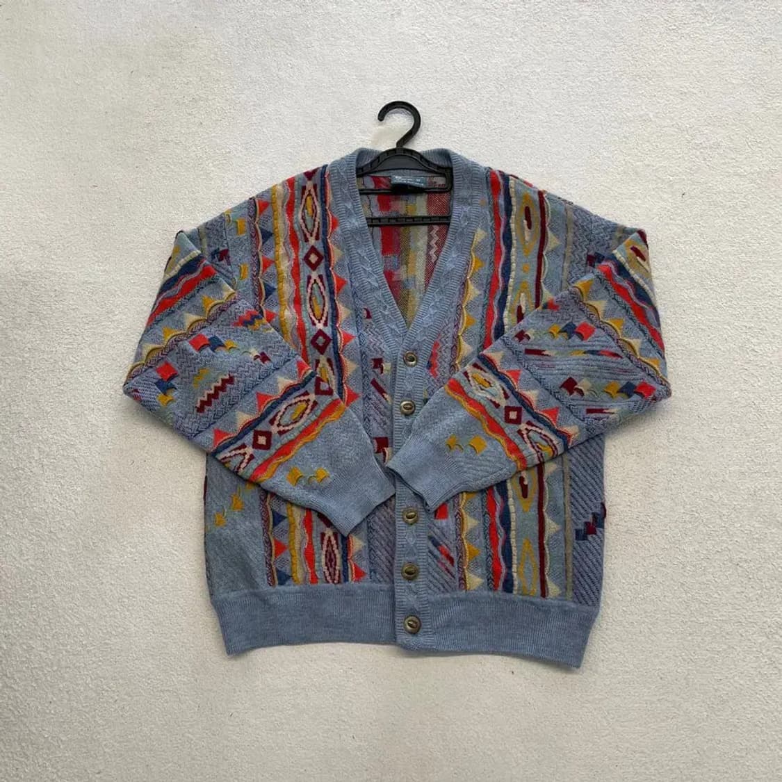 쿠지맛 케이블 니트가디건 100-105 빈티지 상품이미지1