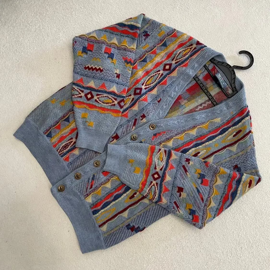 쿠지맛 케이블 니트가디건 100-105 빈티지 상품이미지3