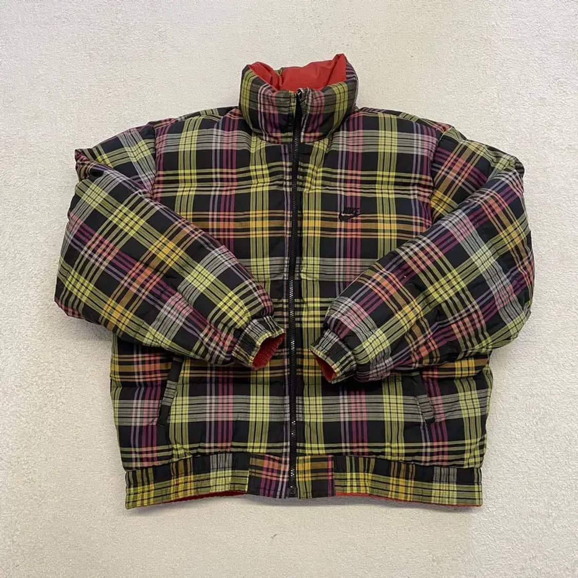 나이키 삼나스포츠 양면 봄버 패딩 L 올드스쿨 90's 상품이미지1