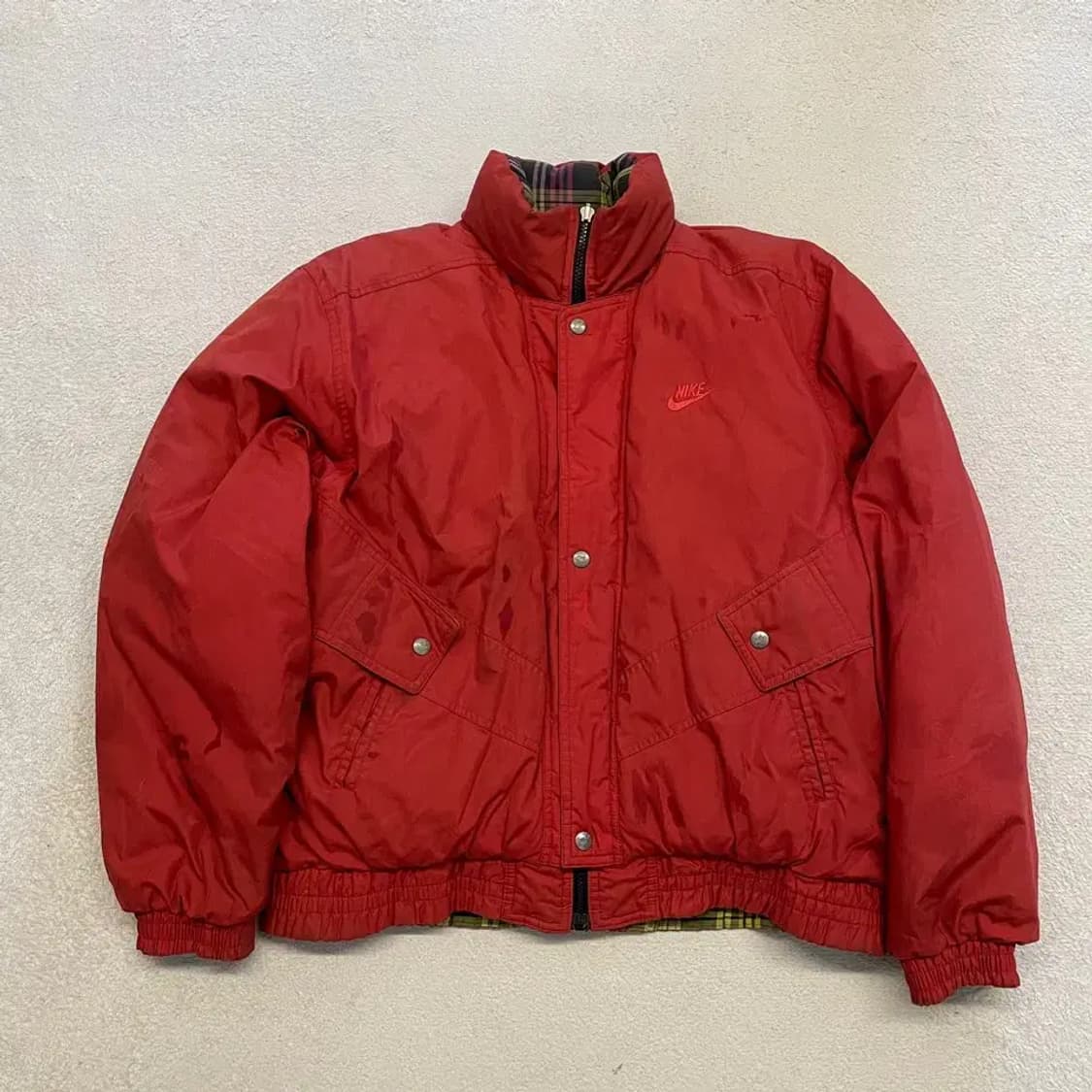 나이키 삼나스포츠 양면 봄버 패딩 L 올드스쿨 90's 상품이미지9