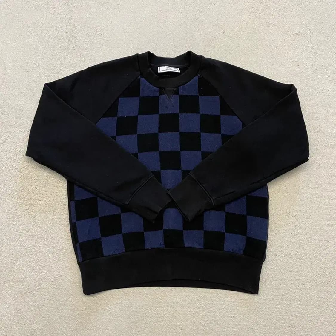 아미 체커보드 스웻 맨투맨 95 상품이미지1