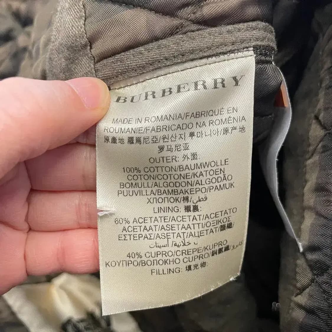 버버리 남성 퀼팅조끼 S 패딩조끼 상품이미지6