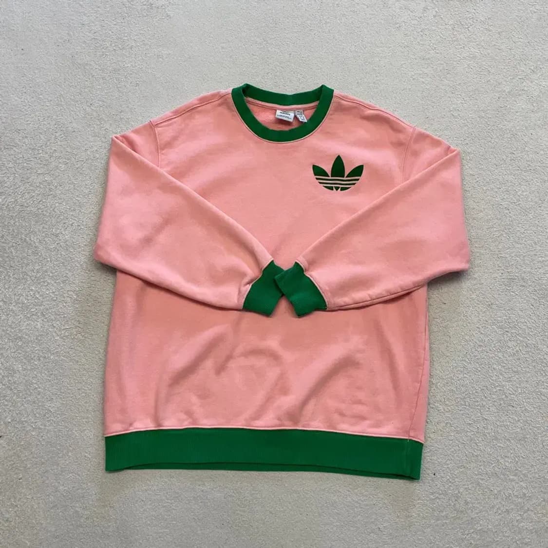 아디다스 헤리티지나우 빅로고 맨투맨 핑크 파이어버드 상품이미지1