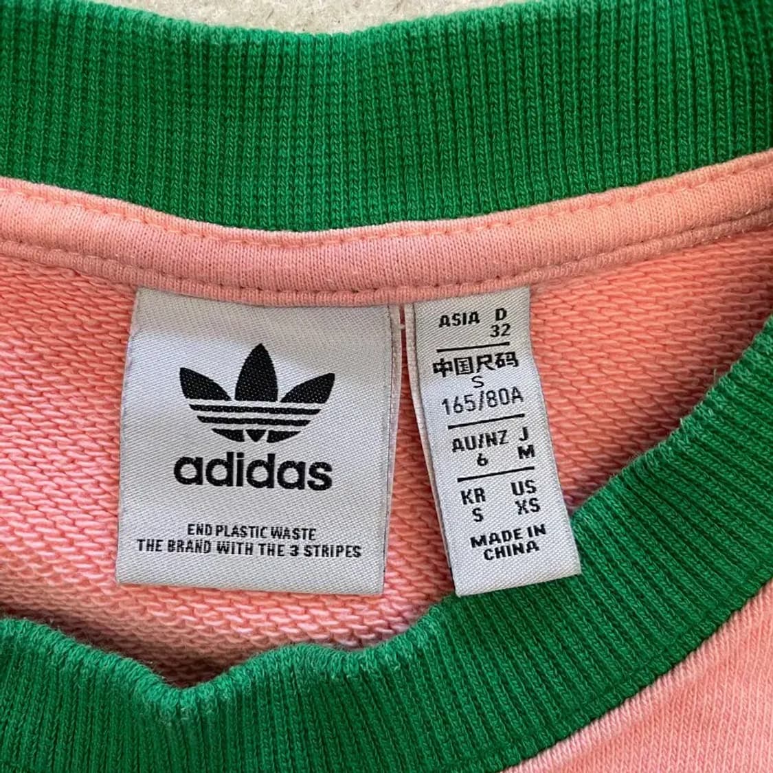 아디다스 헤리티지나우 빅로고 맨투맨 핑크 파이어버드 상품이미지5