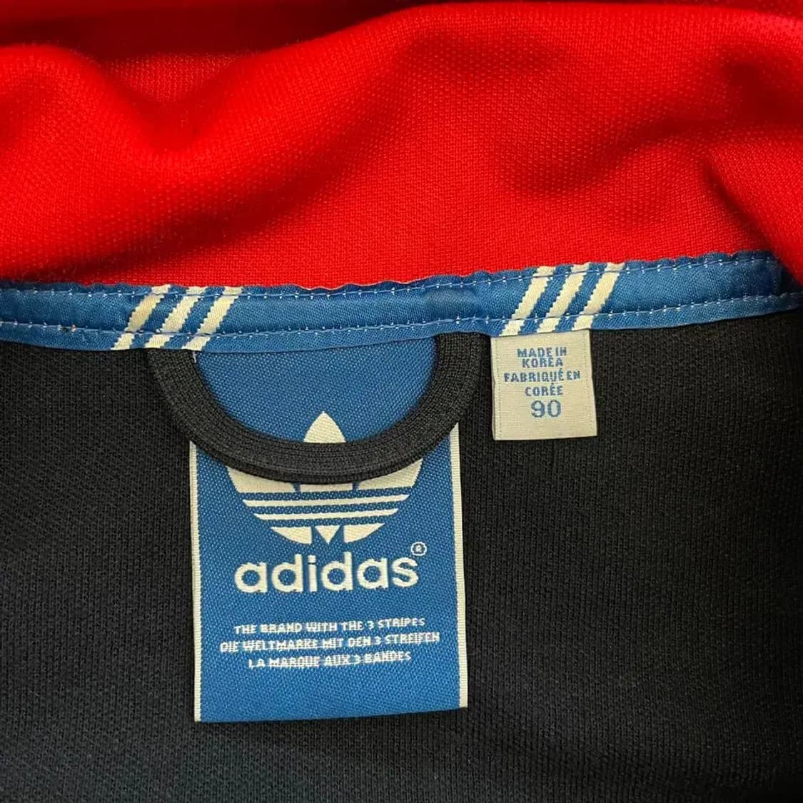 90 아디다스 유로파 네이비  배색 트랙탑 져지 상품이미지4