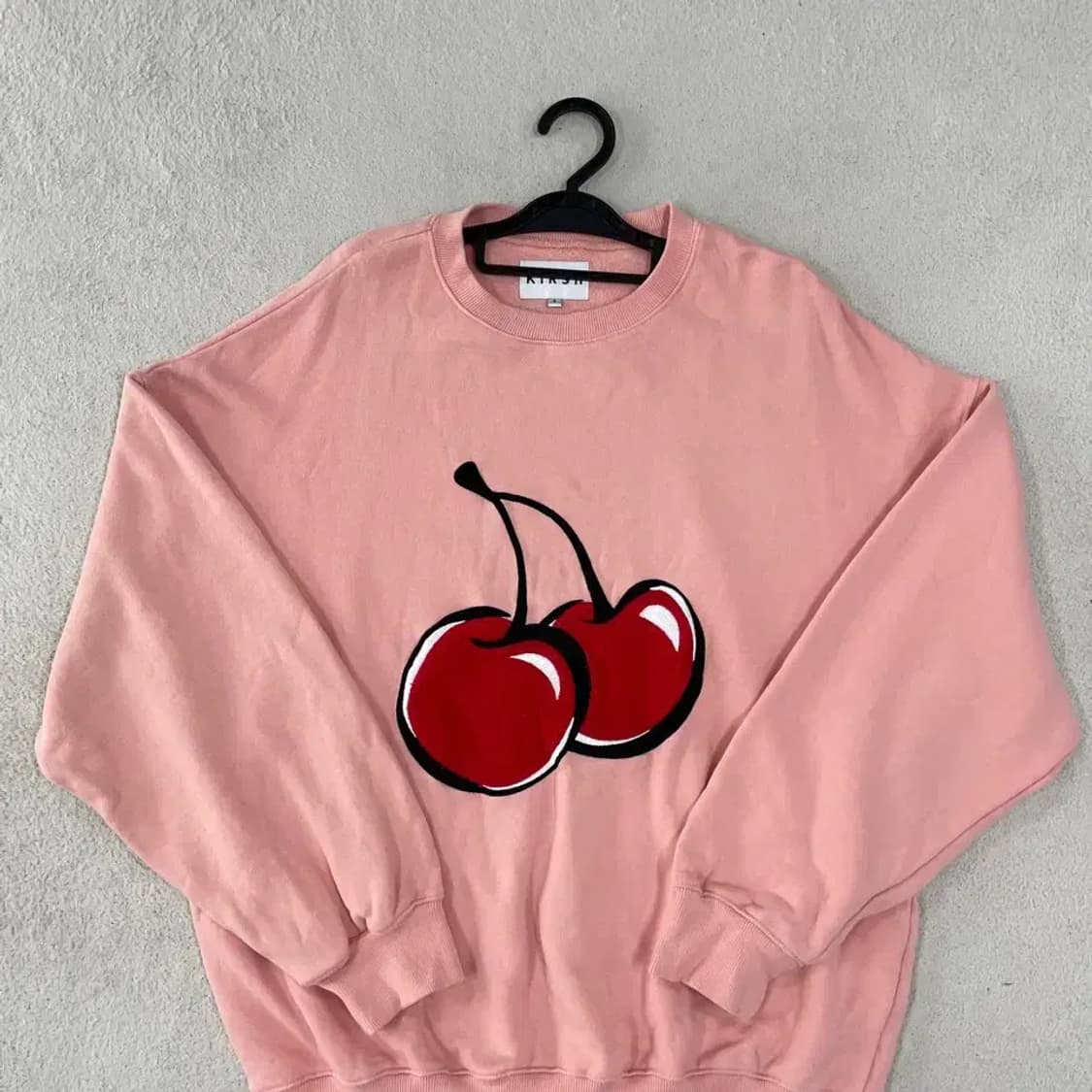 키르시 핑크 맨투맨 1 상품이미지2