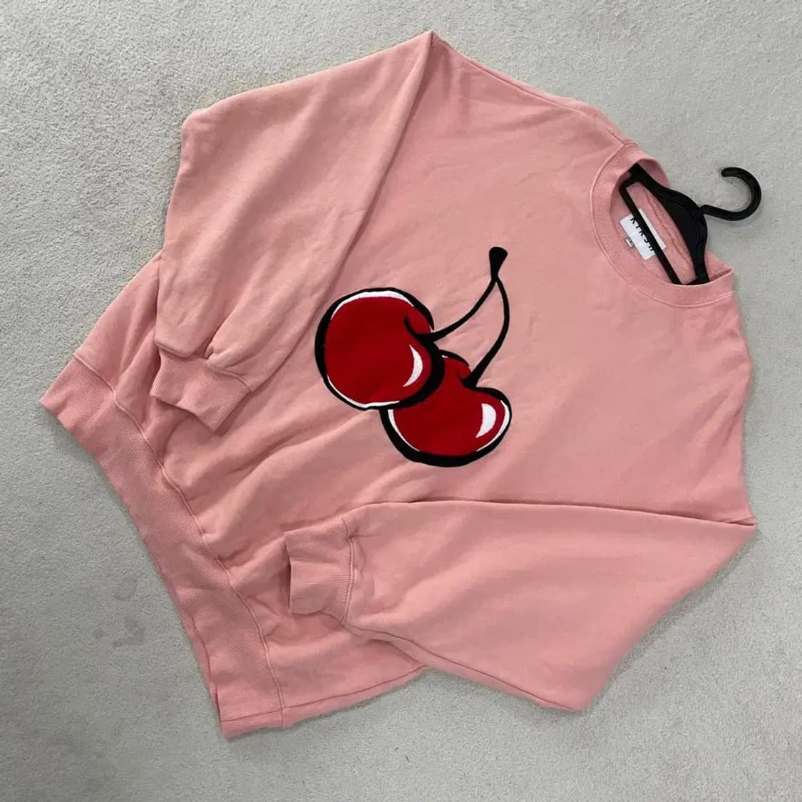 키르시 핑크 맨투맨 1 상품이미지3