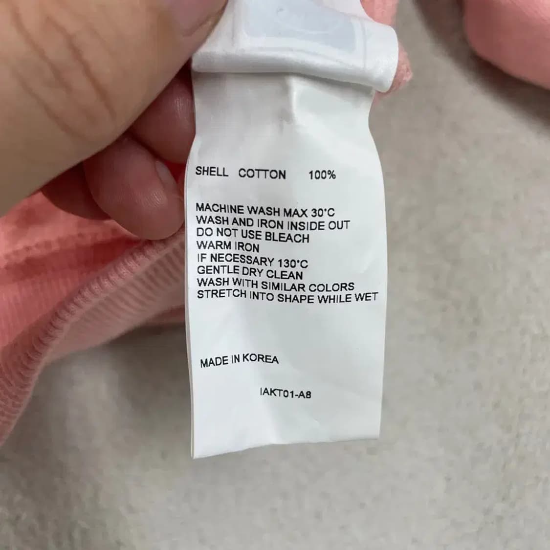 키르시 핑크 맨투맨 1 상품이미지8