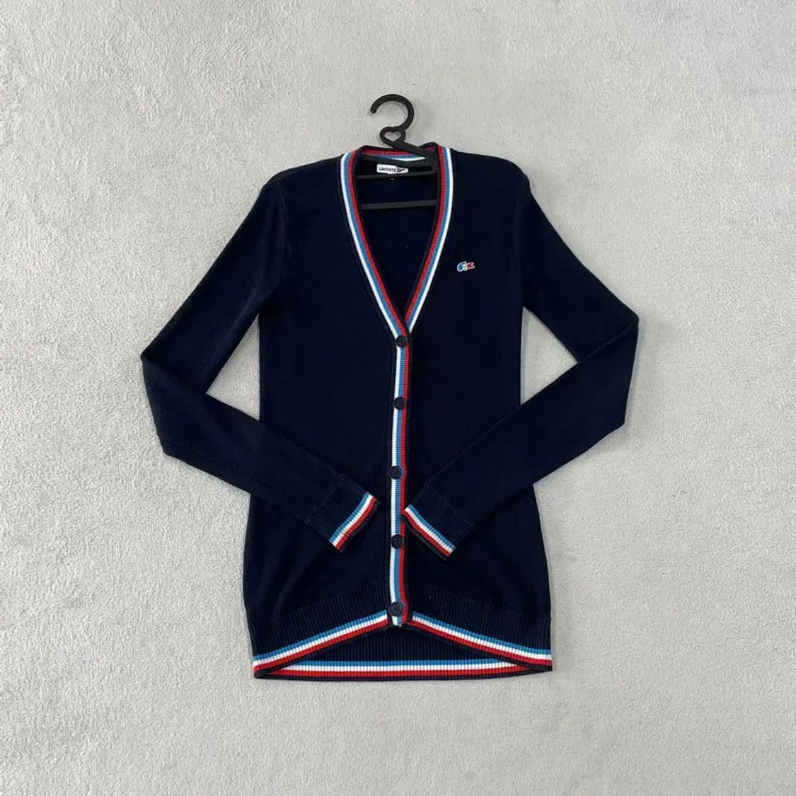 라코스테 여성 네이비 가디건 90 상품이미지1