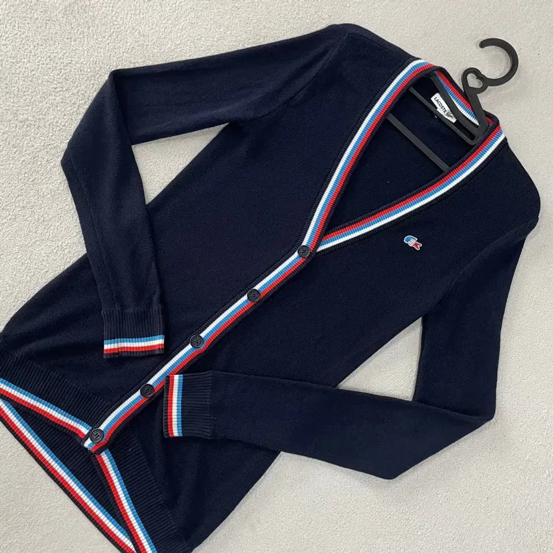 라코스테 여성 네이비 가디건 90 상품이미지3