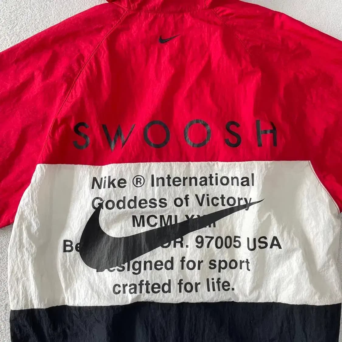 L 나이키 더블스우시 레드 바람막이 100 상품이미지9