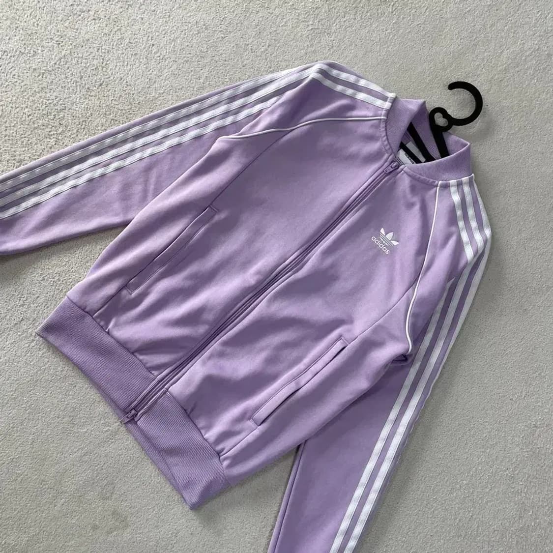 XS 아디다스 슈퍼스타 져지 라벤더 상품이미지3
