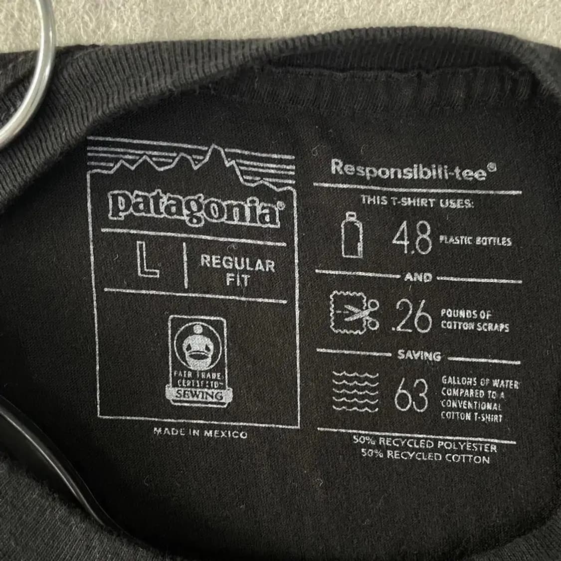 파타고니아 롱슬리브 긴팔 L 블랙 상품이미지4