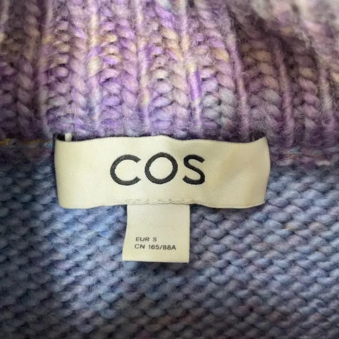 COS 코스 여성 스트라이프 울 모크넥 니트 상품이미지4