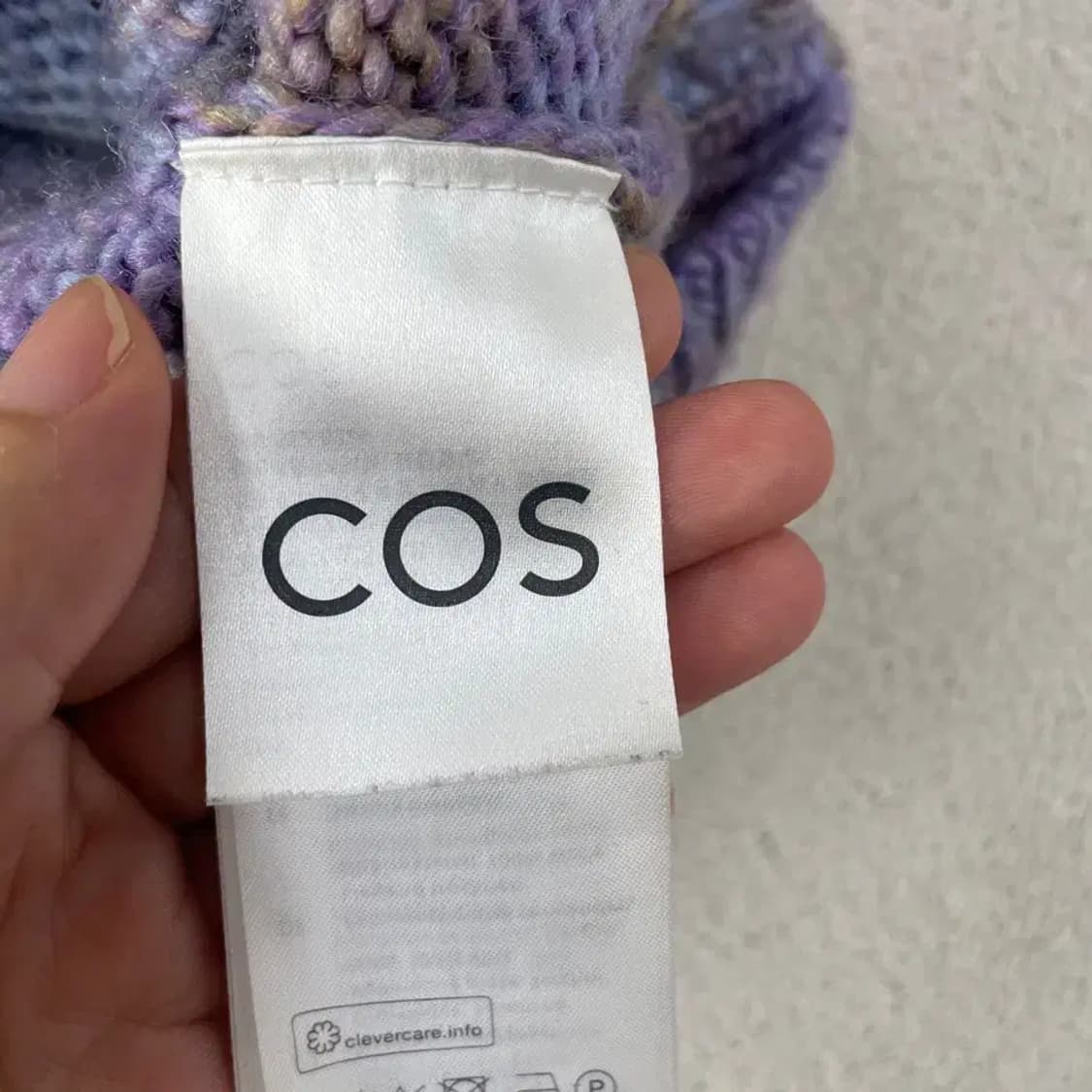 COS 코스 여성 스트라이프 울 모크넥 니트 상품이미지5