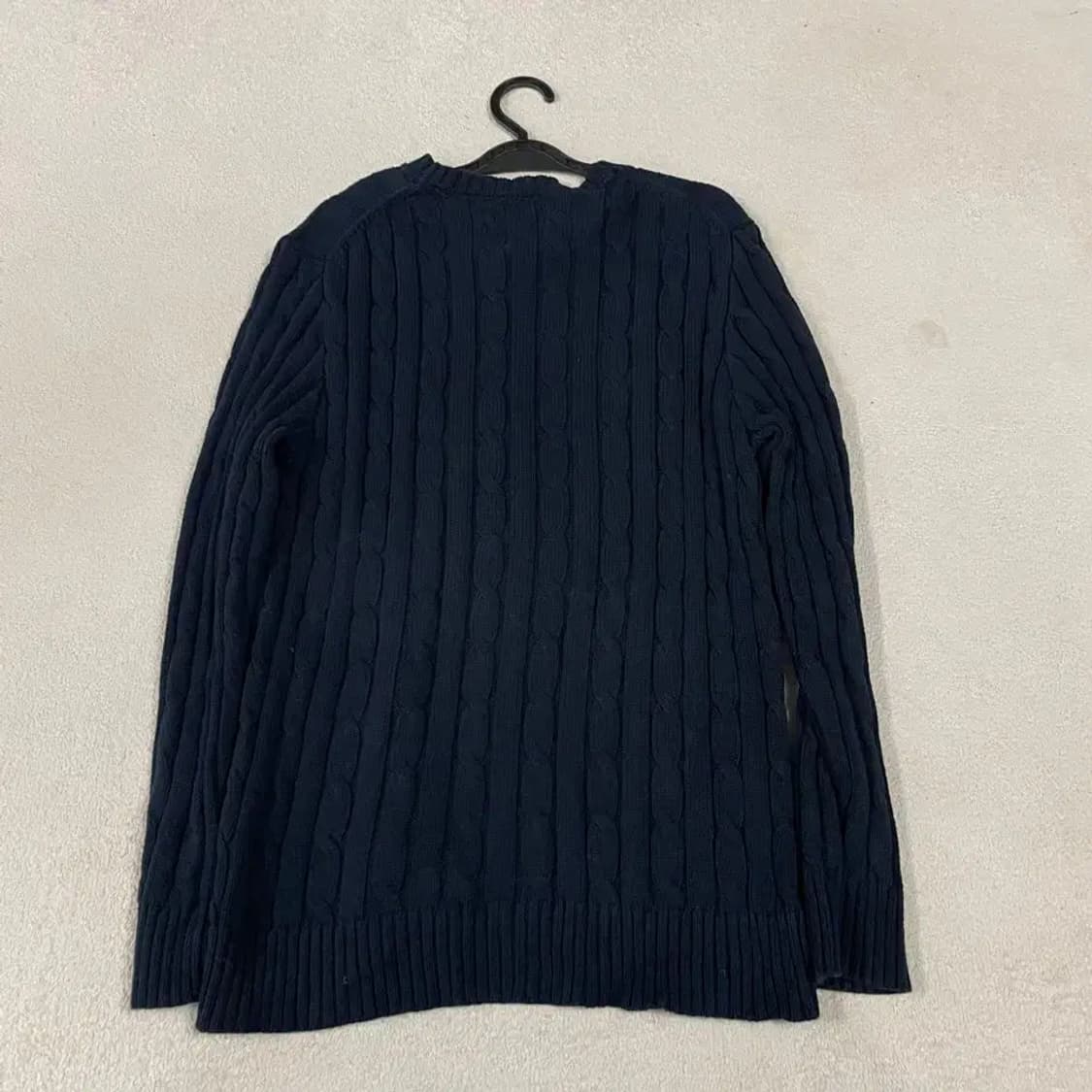 폴로 꽈배기 네이비 니트 M 상품이미지5