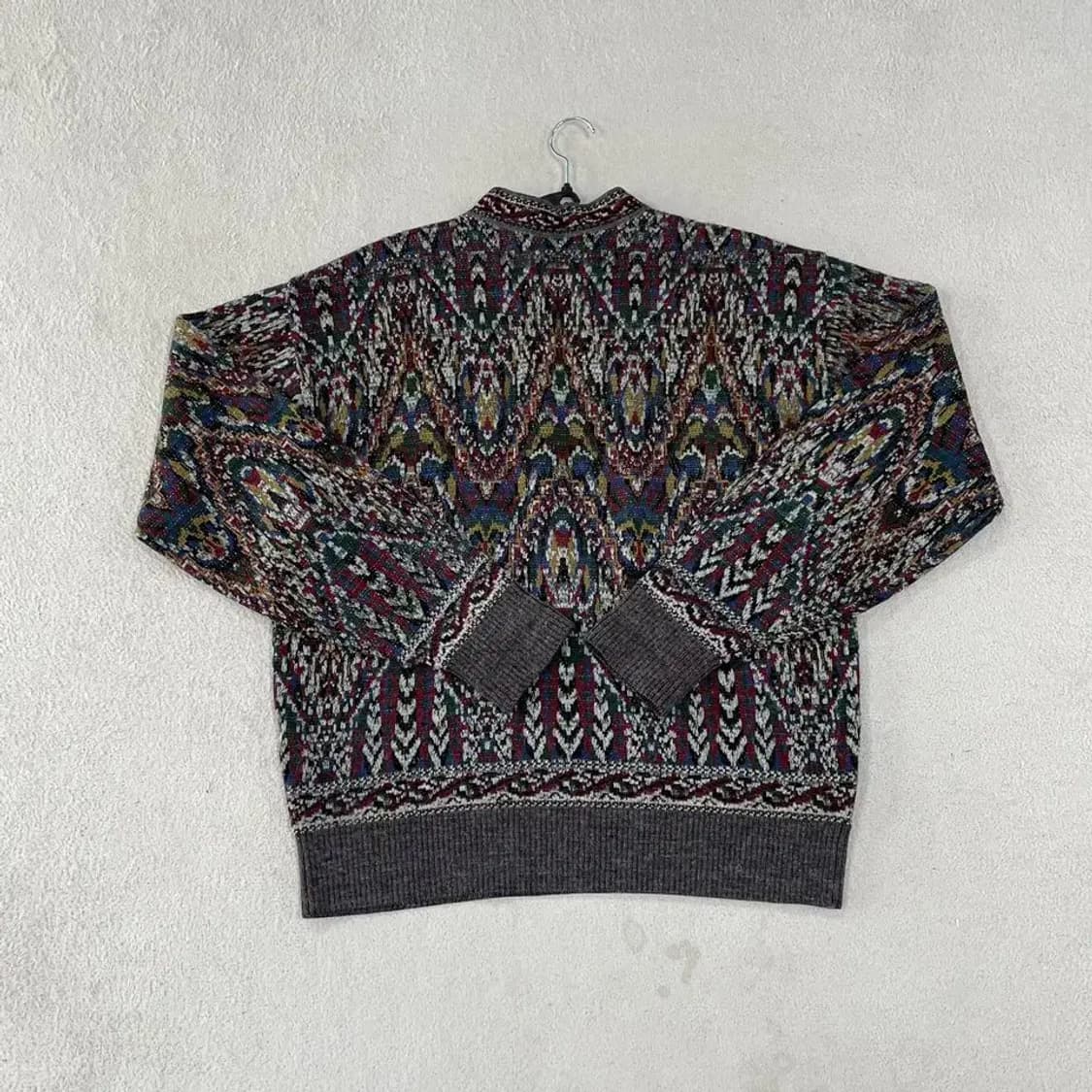 미쏘니 패턴 니트 100-105 상품이미지6