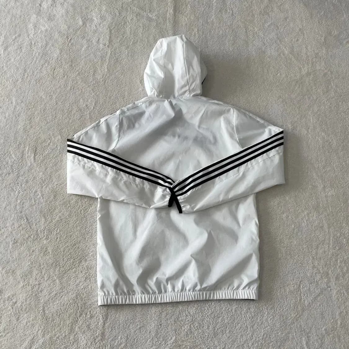 L 아디다스 우븐 윈드브레이커 바람막이 흰검 상품이미지8