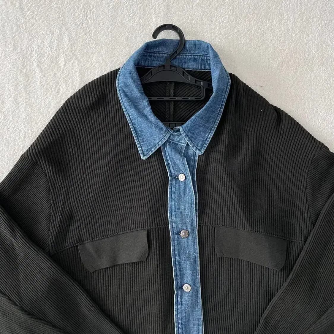 시스템 여성 데님 니트가디건 F 상품이미지2