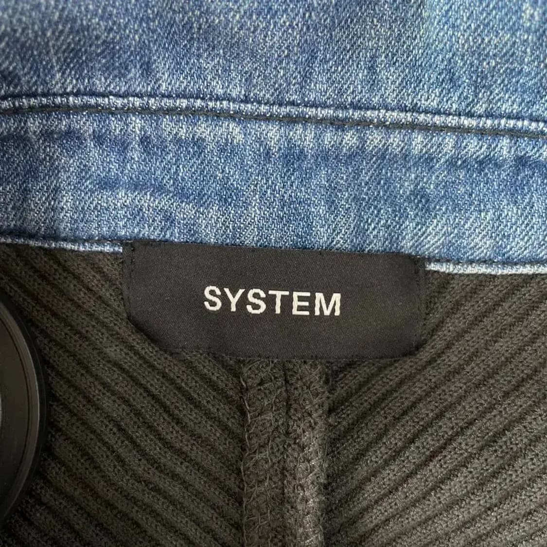 시스템 여성 데님 니트가디건 F 상품이미지4