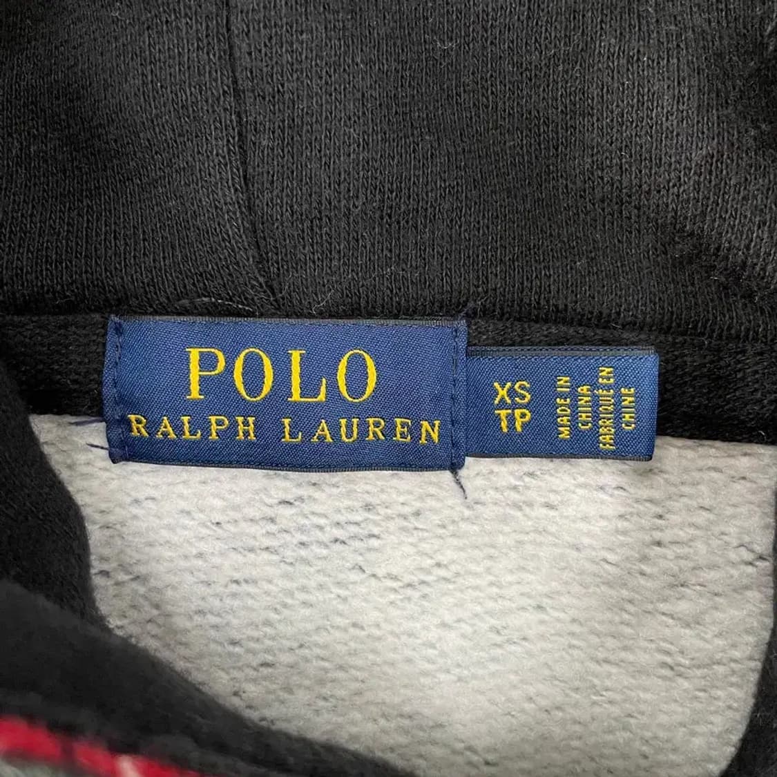 XS 폴로 신형 골드포니 멀티체크 후드티 90-95 상품이미지4