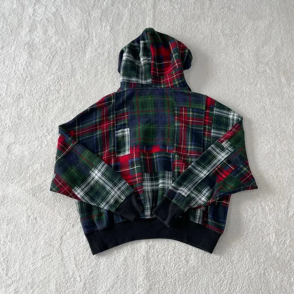 XS 폴로 신형 골드포니 멀티체크 후드티 90-95 상품이미지8