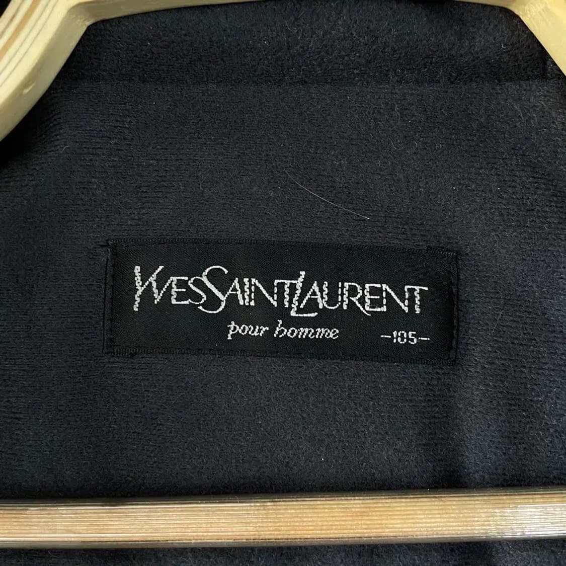 105 입생로랑 올드스쿨 누빔 후드패딩 자켓 XL 블루종 상품이미지4