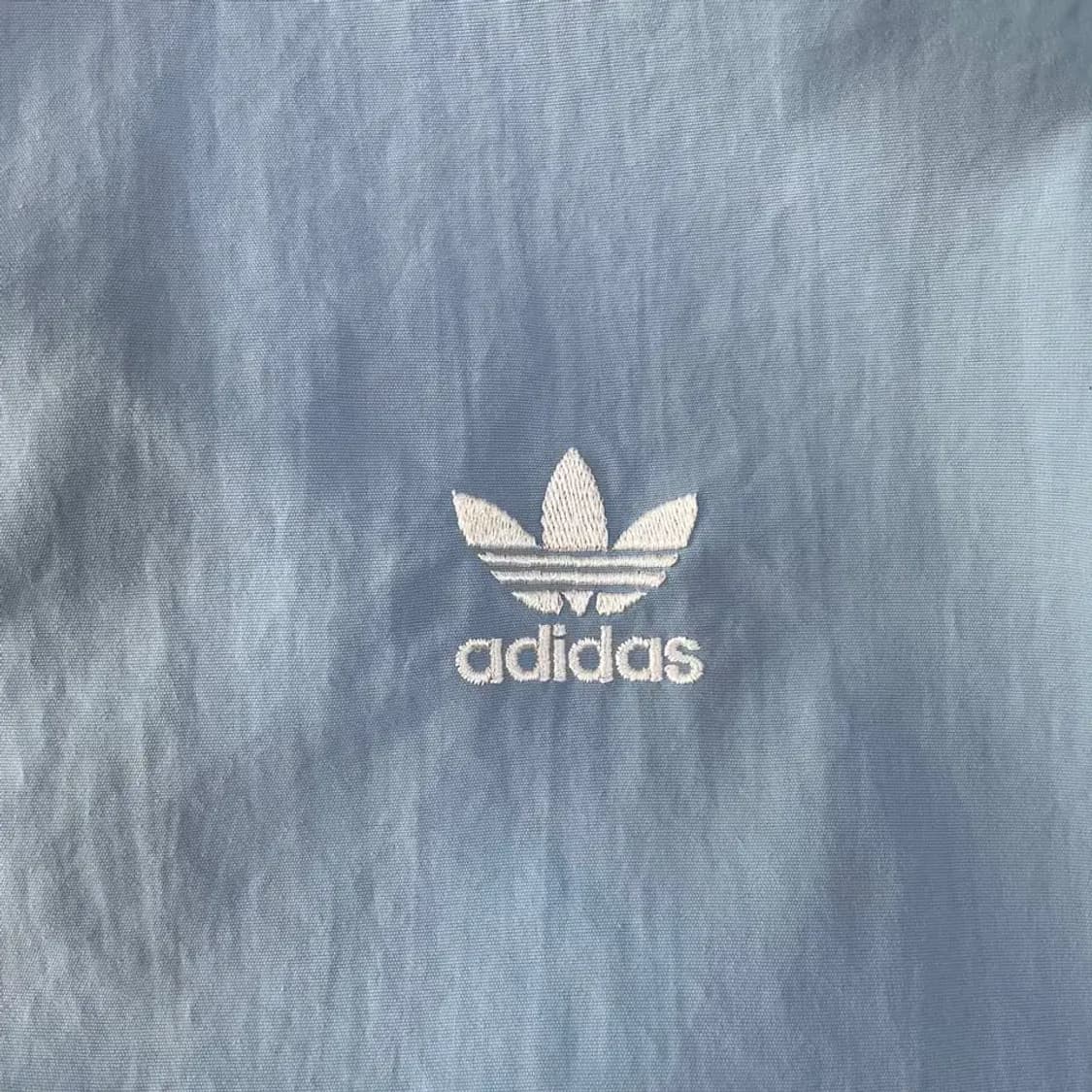 L 아디다스 여성 락업 바람막이 트랙탑 스카이블루 상품이미지5