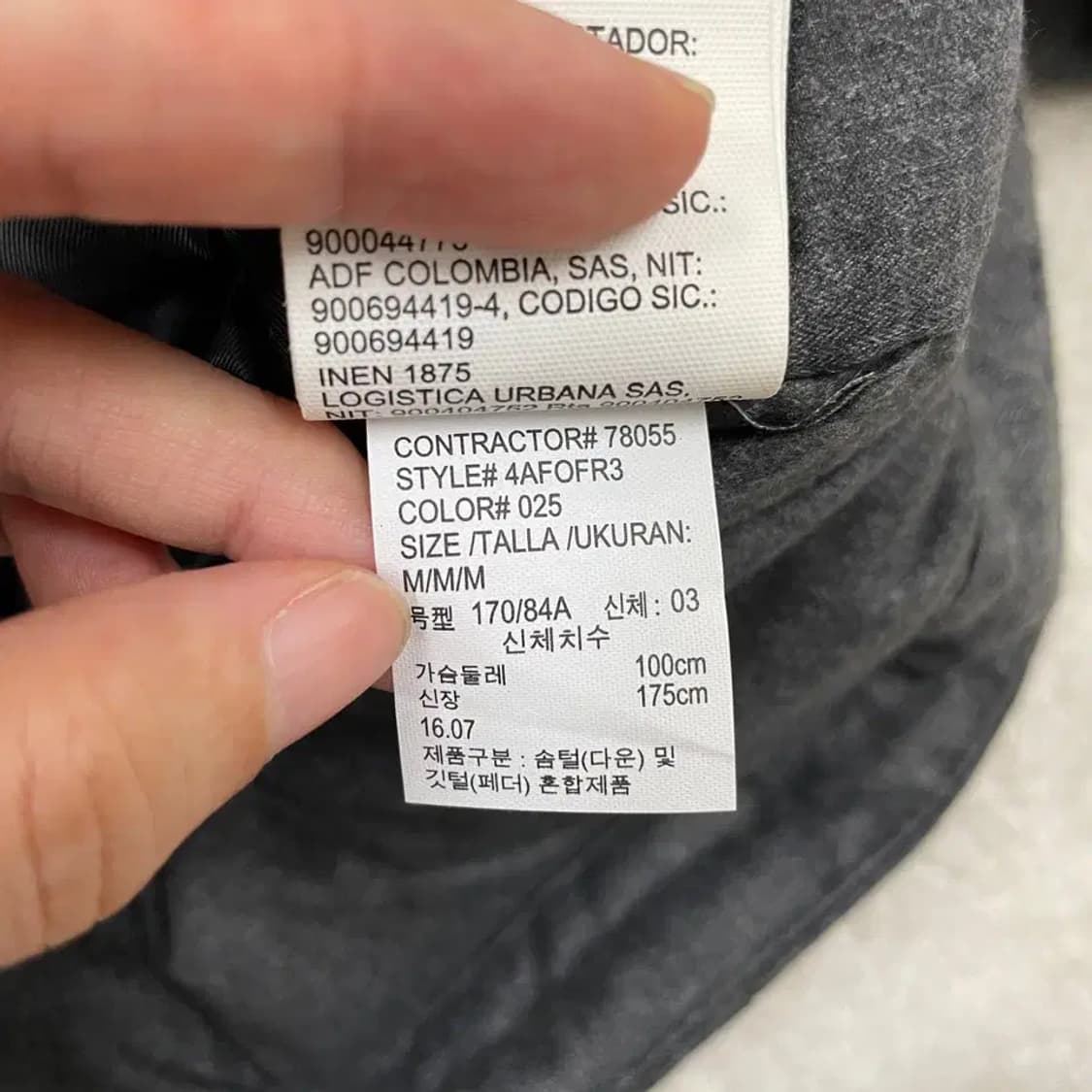 95-100 캘빈클라인 남성 덕다운 코트패딩 M 상품이미지5