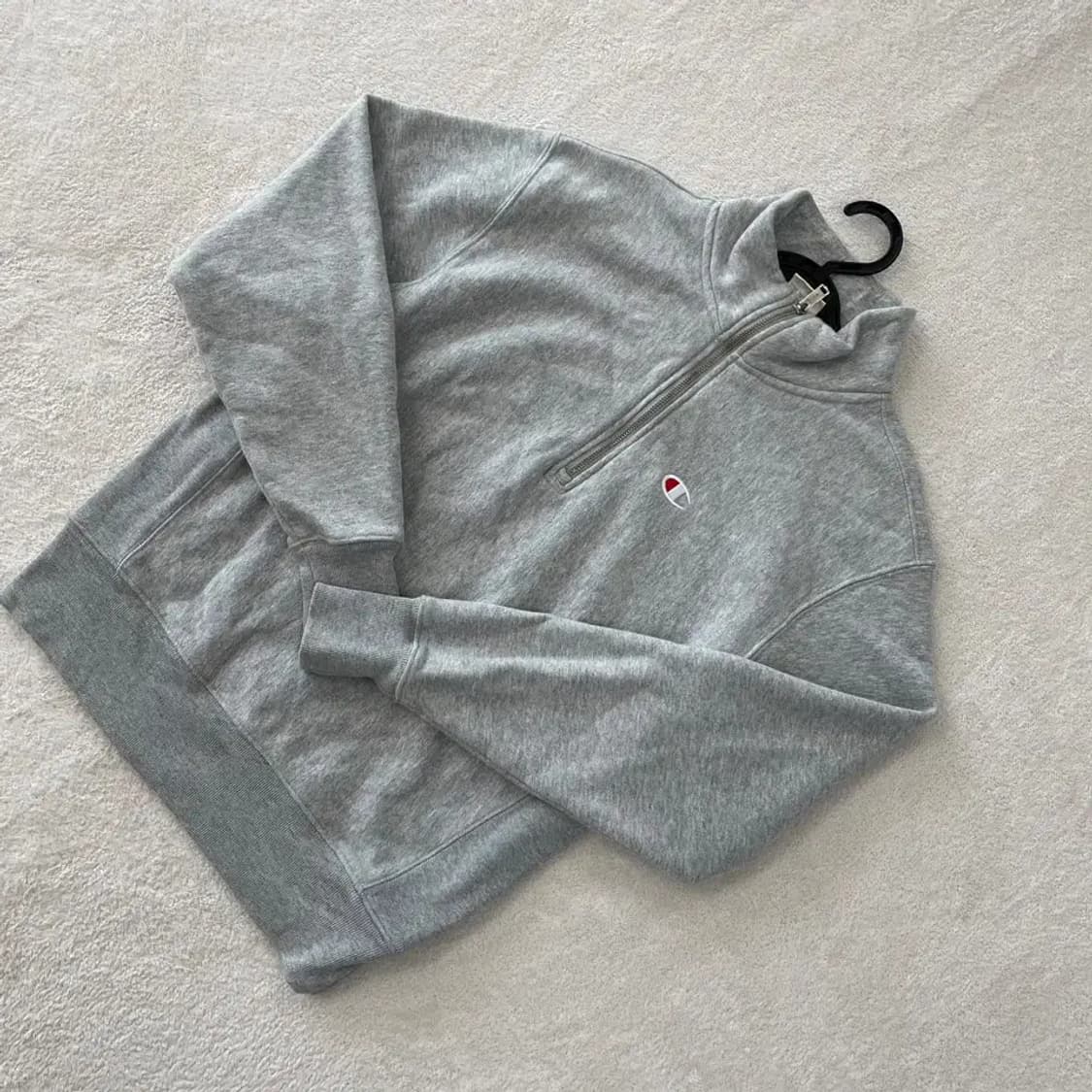 M 챔피온 리버스위브 반집업 스냅 맨투맨 95 상품이미지3