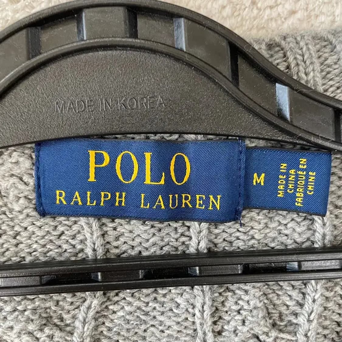 폴로 신형 꽈배기 니트 M 그레이 상품이미지4