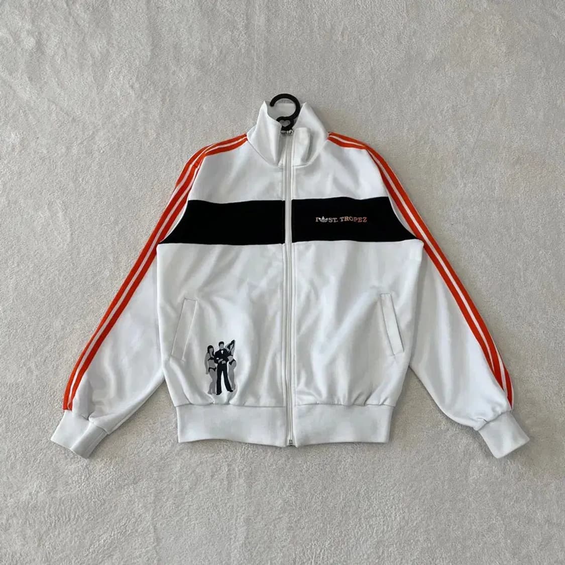 L 아디다스 트로페즈 화이트 트랙탑 져지 희귀 상품이미지1