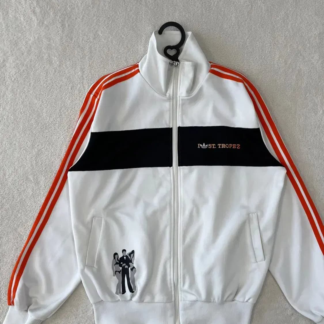 L 아디다스 트로페즈 화이트 트랙탑 져지 희귀 상품이미지2