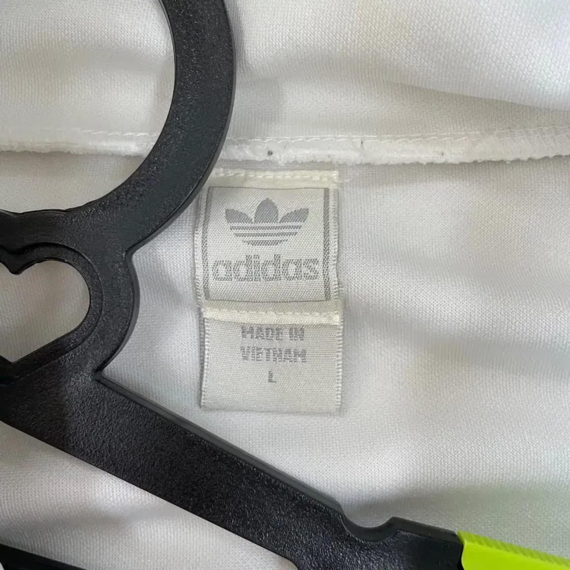 L 아디다스 트로페즈 화이트 트랙탑 져지 희귀 상품이미지3