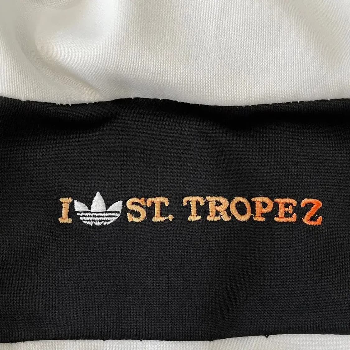 L 아디다스 트로페즈 화이트 트랙탑 져지 희귀 상품이미지4