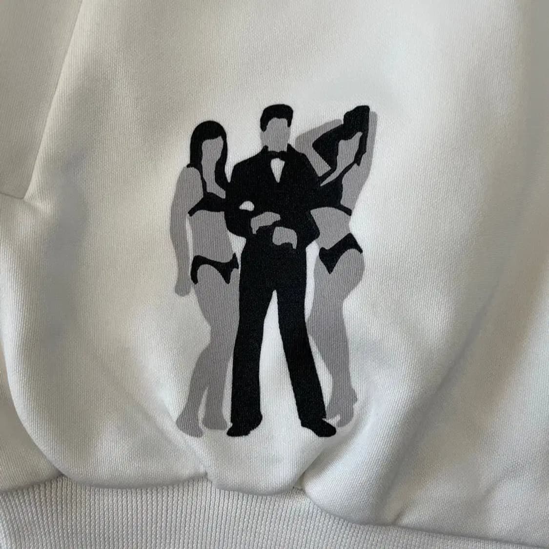 L 아디다스 트로페즈 화이트 트랙탑 져지 희귀 상품이미지5